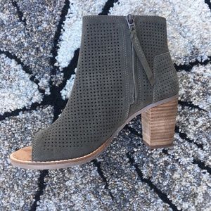 TOMS Suede Majorca Peep toe